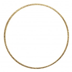 14K Gold Filled Textured Bangle