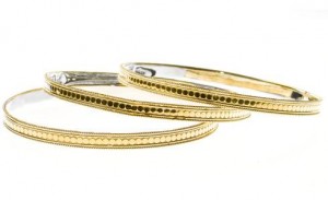 Gold Plated Skinny Bangles