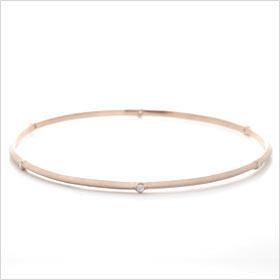 14K ROSE GOLD 2-MM DIAMOND-CUT SLIP-ON BANGLE BRACELET | OVERSTOCK.COM ...