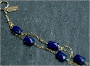 Lapis Lazuli 14K Gold Fill Adjustable Bracelet